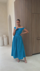 Immy Midi Dress - Blue