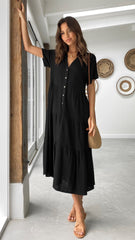 Kimberly Midi Dress - Black
