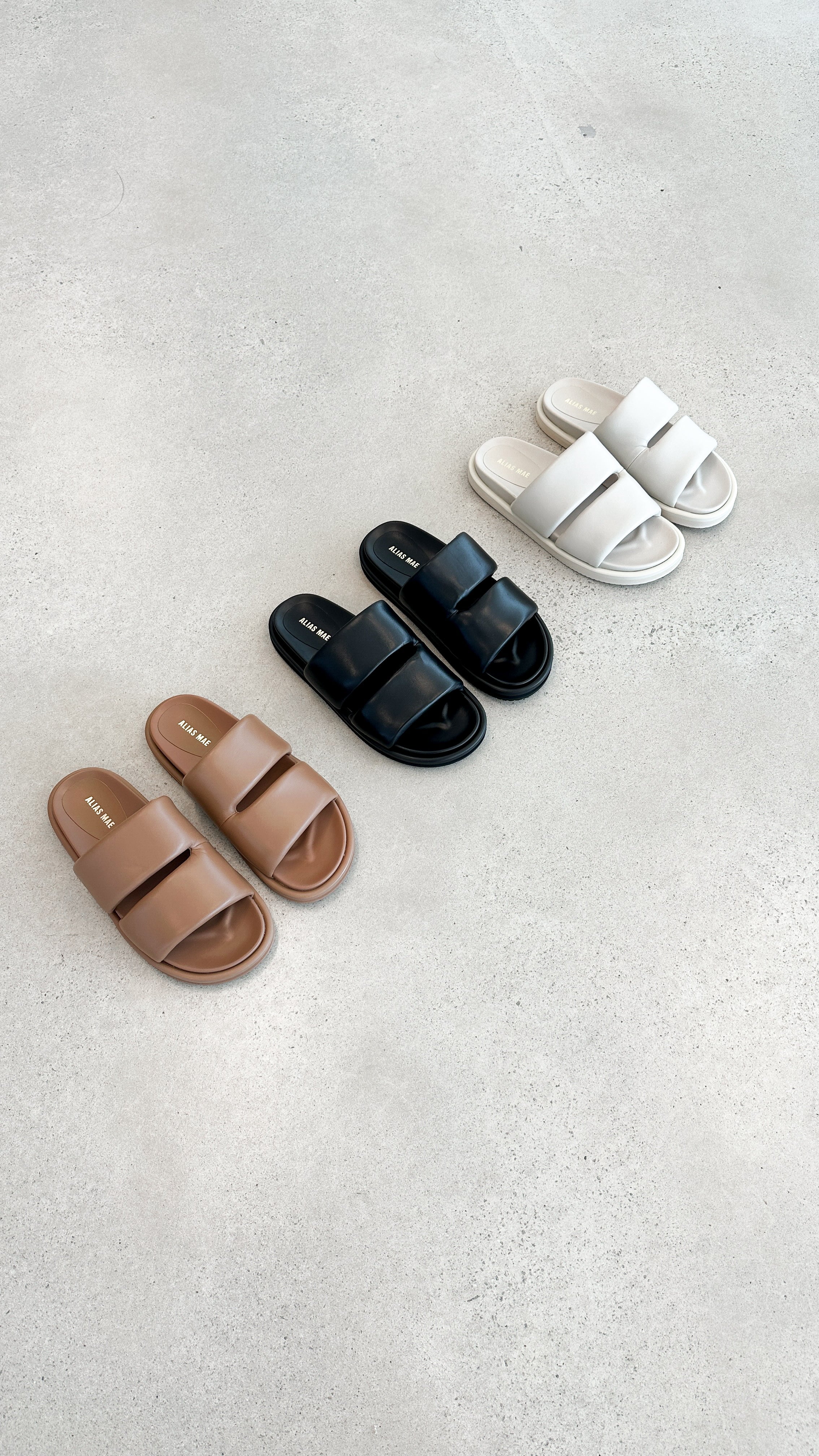 Alias Mae Dawn Slide - Black Leather